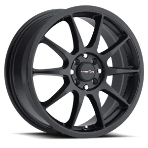 Vision Wheel Street Designs – 425 BANE – Black – 15″x6.5″ 38mm – All weather Wheels – 425-5601MB38